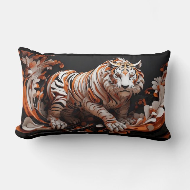 Imperial Tiger  Lumbar Cushion (Front)