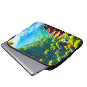 Imperial Tranquillity: Nature's Embrace Laptop Sleeve