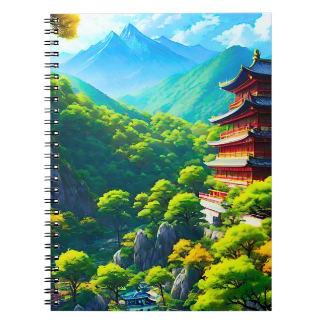 Imperial Tranquillity: Nature's Embrace Notebook (Front)