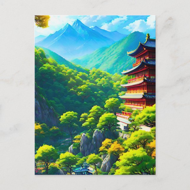 Imperial Tranquillity: Nature's Embrace Postcard (Front)