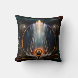 Imperial View Fractal Art Decorative Throw Pillow
