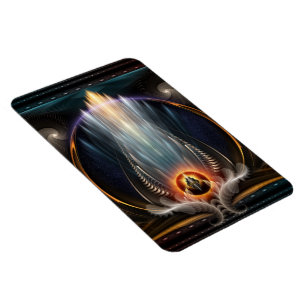 Imperial View Fractal Art Photo Magnet