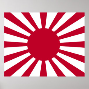 Imperial War Flag of Japan Poster