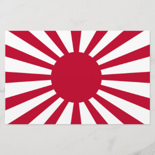 Imperial War Flag of Japan Stationery