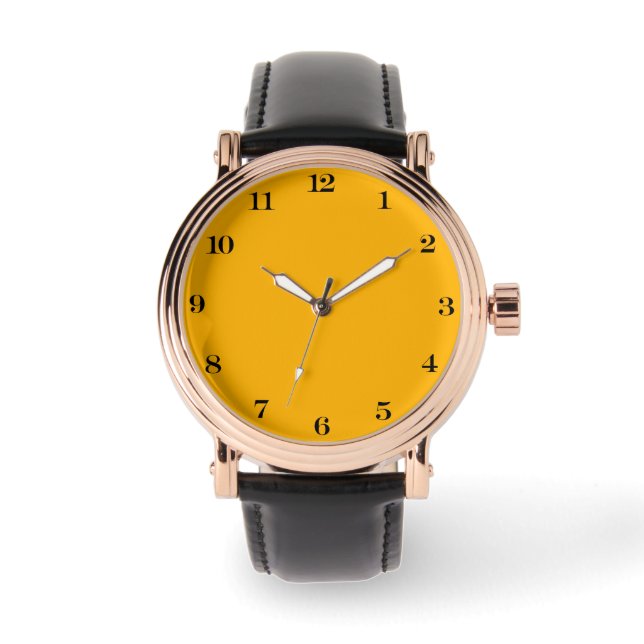 Imperial Yellow Solid Colour  Watch (Front)