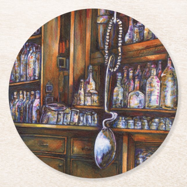 Implicitly Understood Round Paper Coaster (Front)