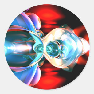 Implosion Abstract Sticker