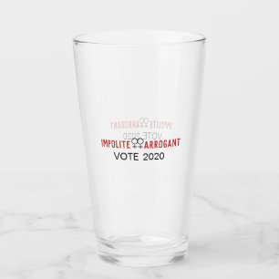 Impolite Arrogant Women Vote Female Symbol 2020 Glass