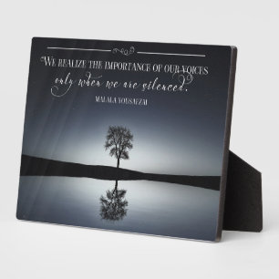 Importance Of Our Voices Plaque