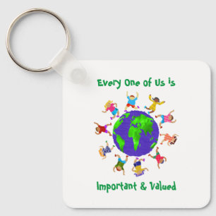 Important and Valued Children Key Ring