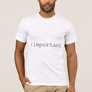 Important Declaration (CSS & Web Design) T-Shirt