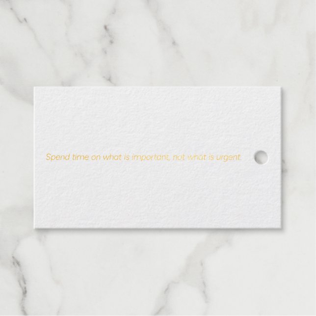 Important Foil Gift Tag (Front (Horizontal))