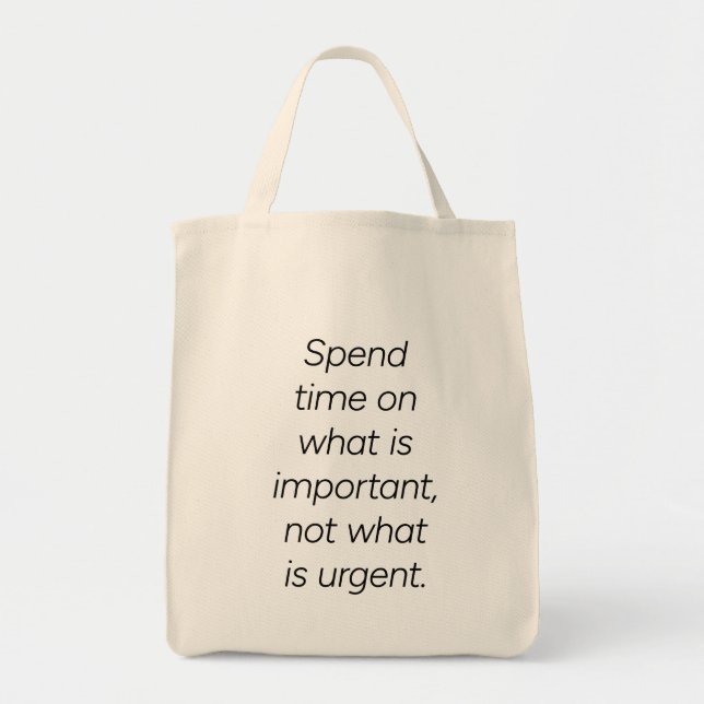 Important Grocery Tote Bag (Front)