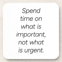 Important Hard Plastic Coaster