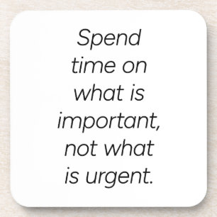 Important Hard Plastic Coaster