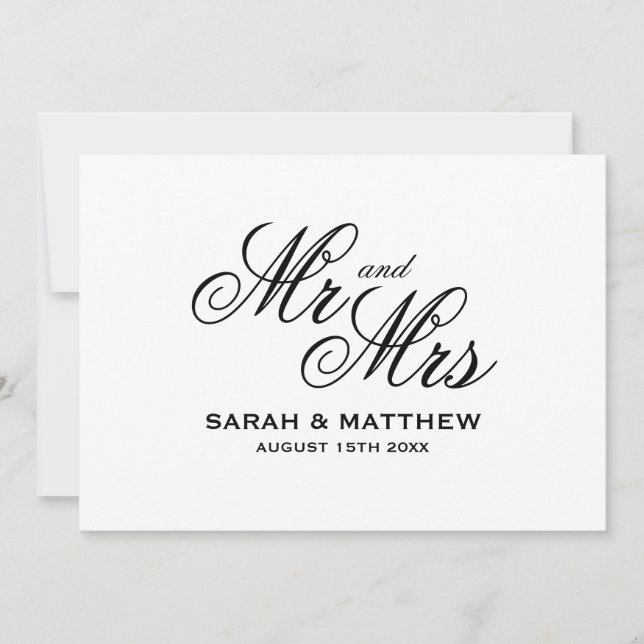 Important save the date wedding reminder cards (Front)