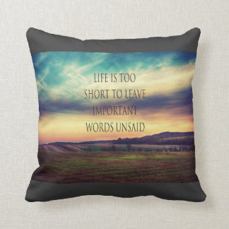 Important Words landscape Cushion