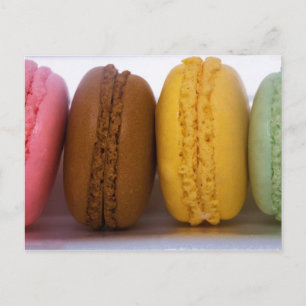 Imported gourmet French macarons (macaroons) Postcard