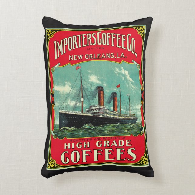 Importers Coffee Decorative Cushion (Front(Vertical))