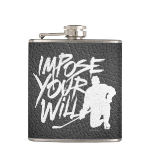 Impose Your Will (Hockey) Hip Flask