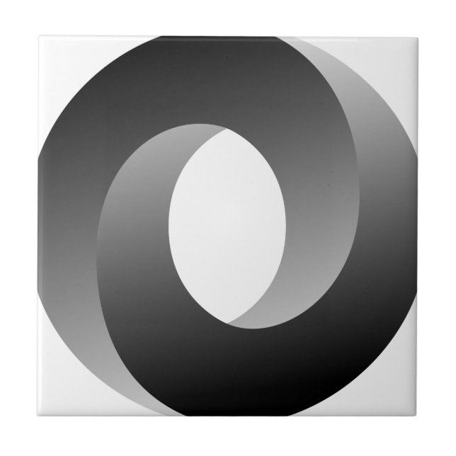 Impossible Circle Optical Illusion Tile (Front)