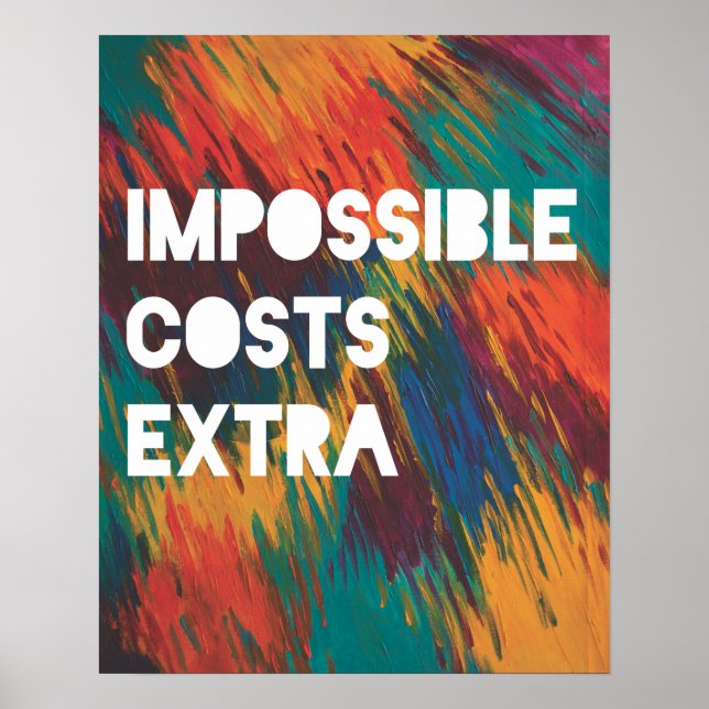 Impossible Costs Extra Poster (Front)