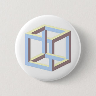 impossible_cube 6 cm round badge