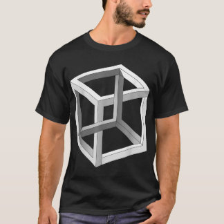 Impossible Cube (Irrational Cube) Optical Illusion T-Shirt