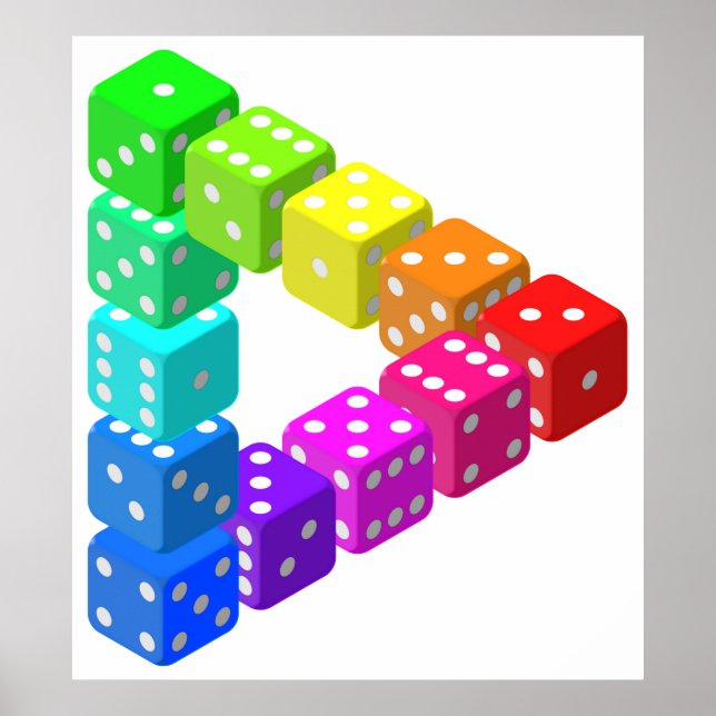 Impossible Dice Triangle Poster (Front)