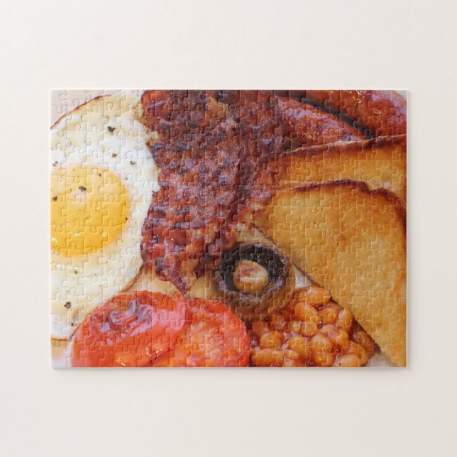 Impossible full English breakfast jigsaw puzzle (Horizontal)
