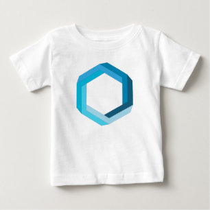 Impossible geometry: Blue hexagon. Baby T-Shirt