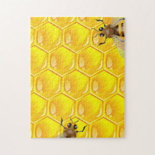 Impossible Honeycomb with Bees Jigsaw Puzzle