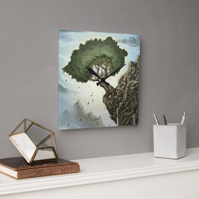 Impossible Hope Square Wall Clock (Office)