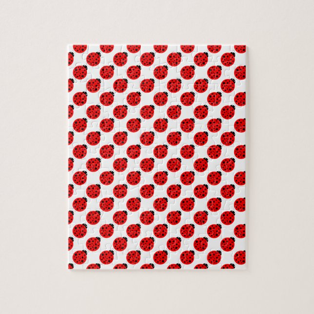 Impossible Ladybug Pattern Frustrating Jigsaw Puzzle (Vertical)