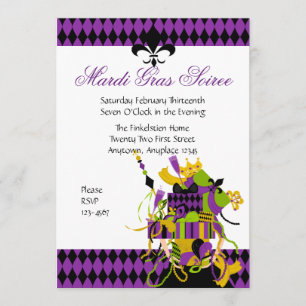 Impossible Mardi Gras Stack Invitation