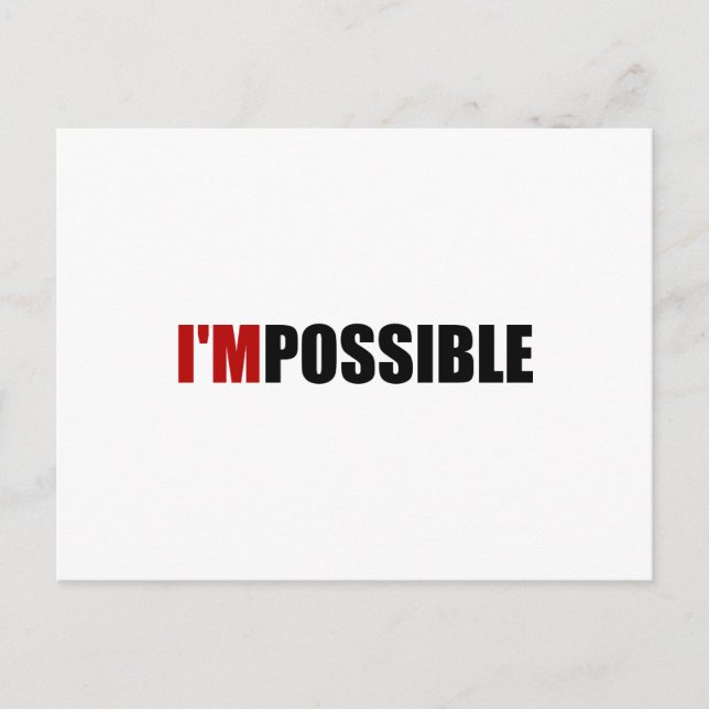 Impossible Possible Motivation Postcard (Front)