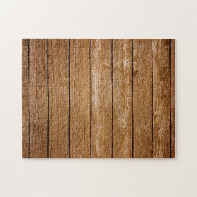 Impossible Puzzle - Rustic Wood Wall (Horizontal)