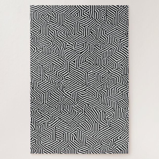 Impossible Puzzle Zebra illusion (Vertical)