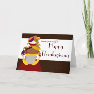 Impossible Thanksgiving Dinner Holiday Card