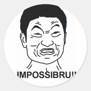 Impossibru Classic Round Sticker