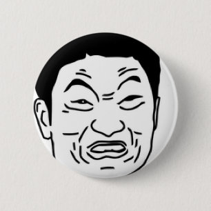 Impossibru!! Comic Face 6 Cm Round Badge