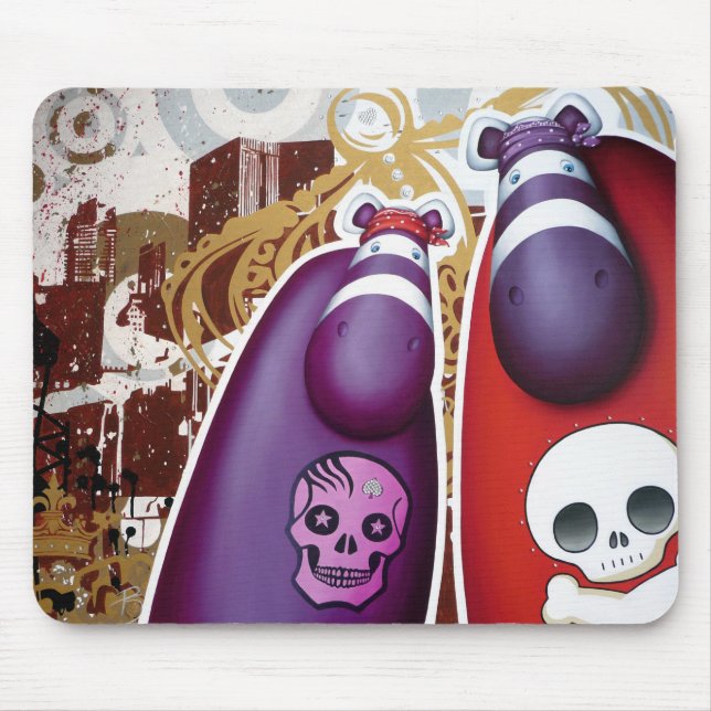 Impossimal© - 'Doin' It Gangsta' Style' Mouse Pad (Front)