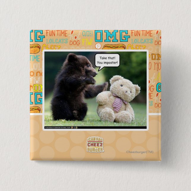 Imposter! 15 Cm Square Badge (Front)