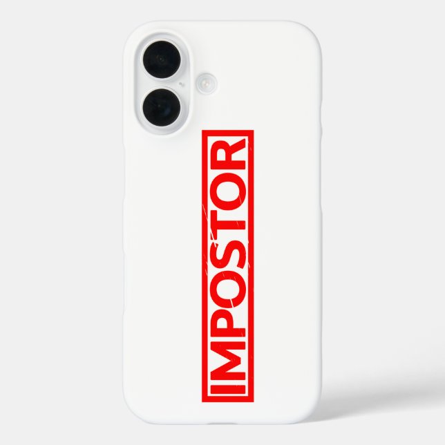 Impostor Stamp Case-Mate iPhone Case (Back)