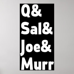 Impractical Jokers Line-Up Font 2 White Text Poster