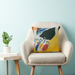 Impression III (Concert) by Wassily Kandinsky Cushion