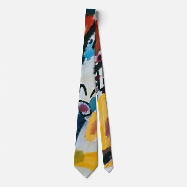 Impression III (Concert) by Wassily Kandinsky Tie (Front)
