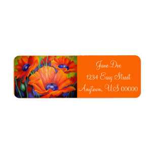 Impression Of Orange Return Address Label