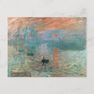 Impression, Sunrise 1872 Claude Monet Postcard