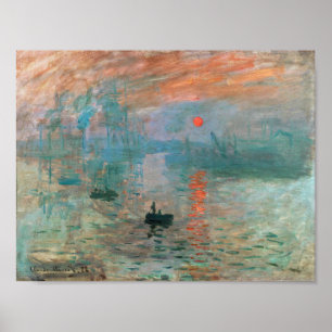 Impression, Sunrise 1872 Claude Monet Poster